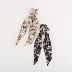 Online CARPISA Elastici per capelli 2 pz - Summer hair accessor Nero/Bianco