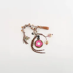 CARPISA Portachiavi Donna - Charm multi keychain Cuoio/Multicolore