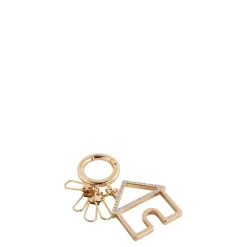 New CARPISA Portachiavi Metallo Donna - Portachiavi continua Oro Chiaro/Bianco