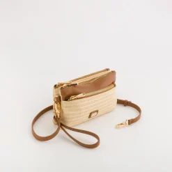 Discount CARPISA Tracollina Donna - Michelle Naturale/Cuoio
